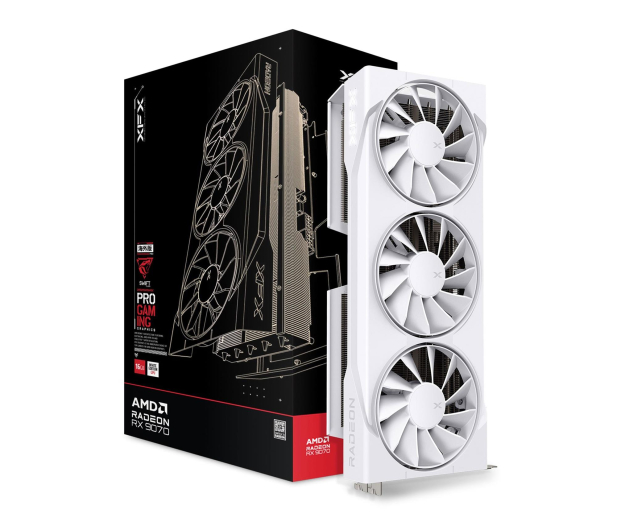 XFX Radeon RX 9070 Swift Gaming OC White 16GB GDDR6 RX-97SWFB3W9 - 1322067 - zdjęcie